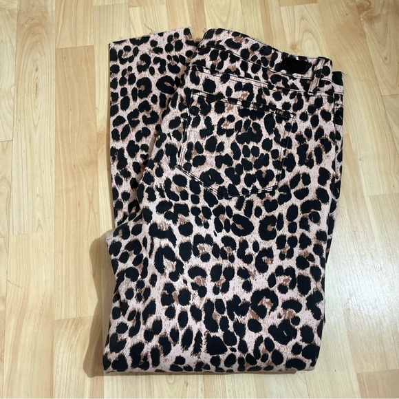 Paige Women’s HOXTON Ankle Pants Sz 32 Cheetah Animal Print Stretch Casual trend - Picture 9 of 9